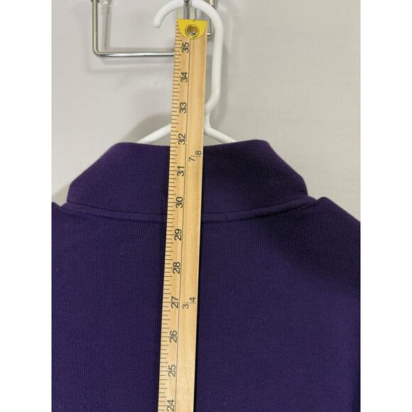 Polo Ralph Lauren Estate Rib 1/4 Zip Pullover Sweatshirt Purple Men’s Large - Picture 8 of 9